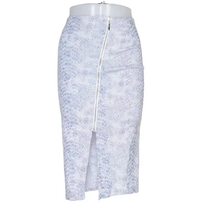Rok (Blauw, Wit) van Oxygene Katoen, Elastaan