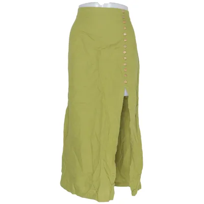 Skirt (Green) from Zara Cotton, Linen
