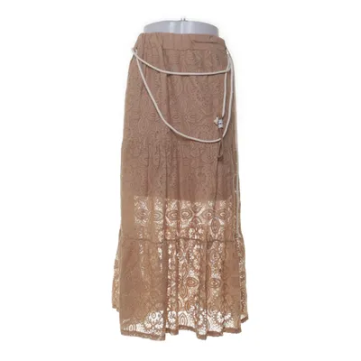 Maxi rok (Bruin) van Made in italy Katoen, Elastaan