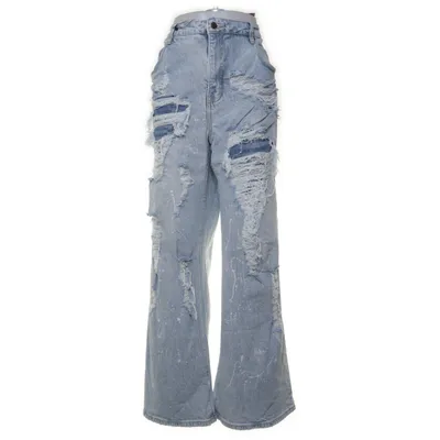 Spijkerbroek (Blauw) van Fashion Nova Katoen, Lyocell