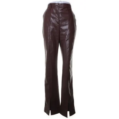 Pants (Brown) from Nanushka Polyester, Polyurethane, Acetate, Viscose