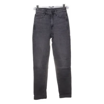 Spijkerbroek (Grijs) van Raw Katoen, Polyester, Leer