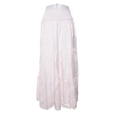 Långkjol (Rosa, Vit) från Meet Me There Viskos