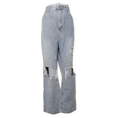 Spijkerbroek (Blauw) van Boohoo Katoen, Polyester