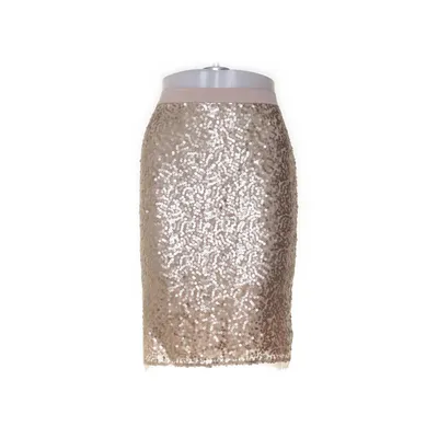 Skirt (Beige, Gold) from Flash Woman Polyester