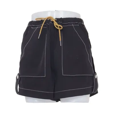 Cargo shorts (Black) from Ganni Elastane, Polyester