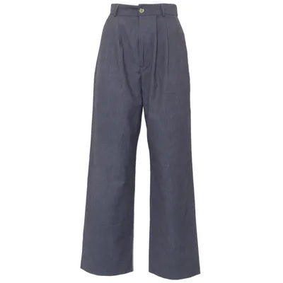 Suit pants (Gray) from Reformation Polyester, Viscose, Wool