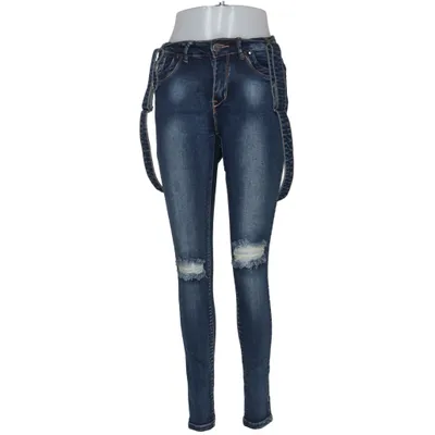 Hängselbyxor (Blå) från Monday Denim Bomull, Elastan