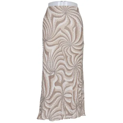 Maxirock (Beige, Weiß) von Diana Gallesi Seide