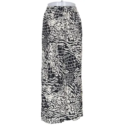 Jupe longue (Noir, Blanc) de Sol Design Viscose