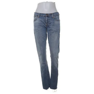 Spijkerbroek (Blauw) van Nudie Jeans Organisch katoen, Elastaan