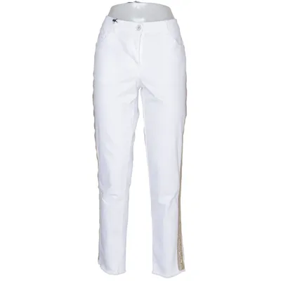 Jean (Blanc) de Nala Coton, Élasthane, Polyester