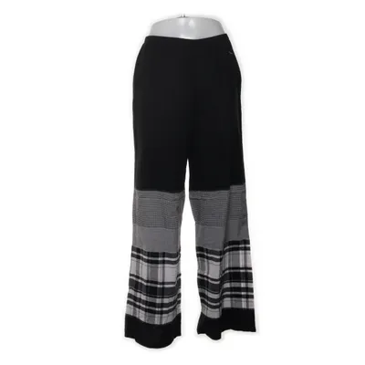 Pantalon patte d'éléphant (Noir, Blanc, Gris) de Ischiko Coton
