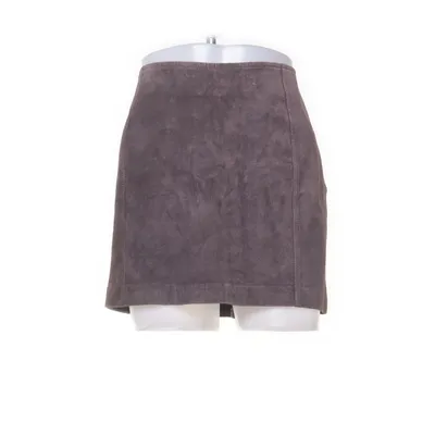 Leren rok (Bruin) van B.Young Polyester, Leer