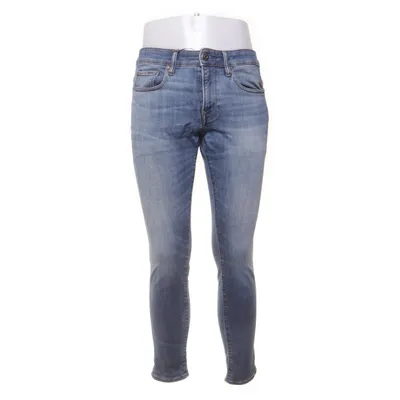 Spijkerbroek (Blauw) van Raw Polyester, Leer, Katoen, Elastaan