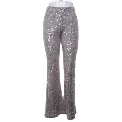 Byxor (Silverfärgad) från H&M Elastan, Polyester