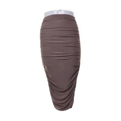 Nederdel (Brun) fra PrettyLittleThing Elastan, Polyester