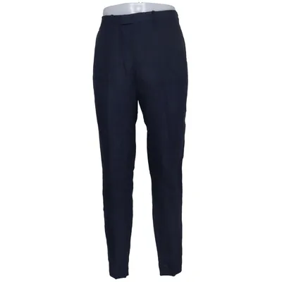 Pantalon de costume (Bleu) de H&M Lin, Polyester