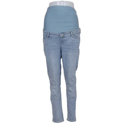 Jeans maternité (STRAIGHT ANKLE LOW RIB MAMA) de H&M Mama Coton, Élasthane, Polyester