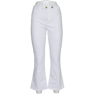 Jean (Le Crop Mini Boot Blanc (Modell Icmb790)) de Frame Coton, Élasthane, Polyester