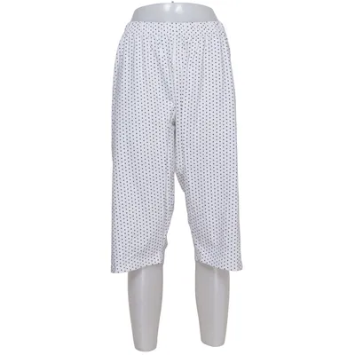 Pantalon de pyjama (Blanc, Noir) de Ulla Popken Coton, Élasthane