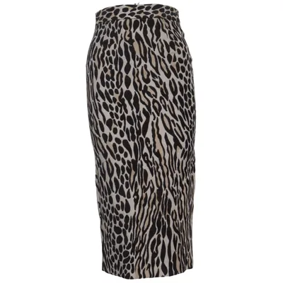 Skirt (Black, Beige) from By Malene Birger Cotton, Polyester, Viscose