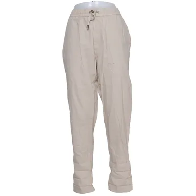 Broek (Beige) van DeVal Woman Katoen, Linnen