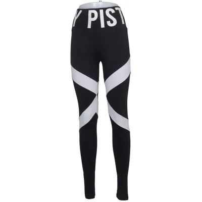 Sports tights (Black, White) from Elly Pistol Elastane, Polyester