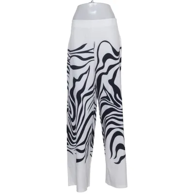 Pantalon patte d'éléphant (Blanc, Noir) de X&Z Polyester