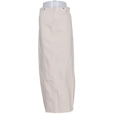 Denim skirt (Beige) from Topshop Cotton, Polyester