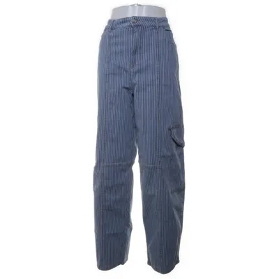 Broek (Blauw) van Ganni Organisch katoen, Elastaan