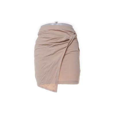 Wikkelrok (Beige) van Edited Elastaan, Viscose