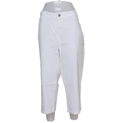 Driekwart broek (Wit) van Janina Denim Katoen, Elastaan