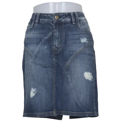 Denim skirt (Blue) from True Object Cotton, Elastane