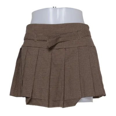 Jupe (Marron, Noir) de Zara Élasthane, Polyester, Viscose