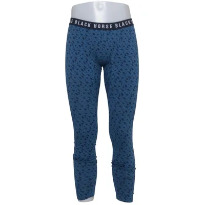 Lange onderbroek (Blauw) van Black Horse Elastaan, Organisch katoen
