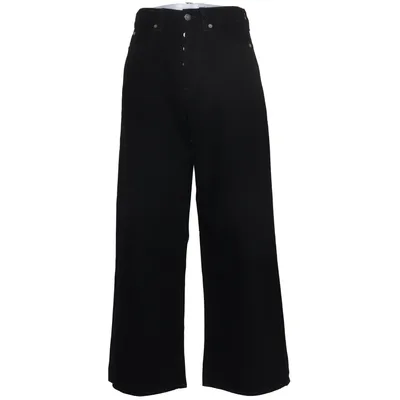 Jeans (1981 U Black) fra Acne Studios Bomuld, Læder