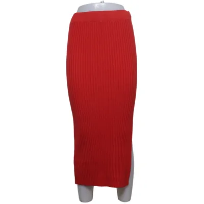 Maxi rok (Rood) van Edith Polyamide, Polyester, Viscose