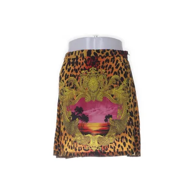 Skirt (Yellow, Black, Multicolored) from Versace for H&M Silk