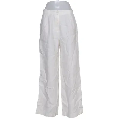 Palazzo pants (White) from Massimo Dutti Cotton, Polyester