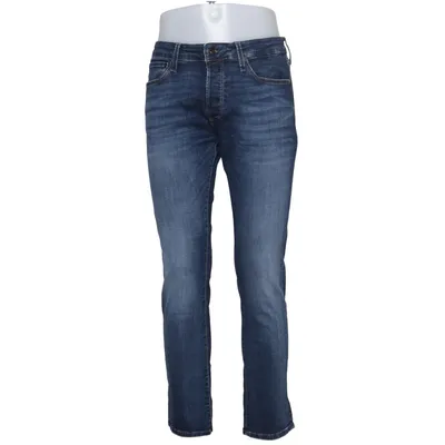 Jeans (Blå) fra Jack & Jones Jeans Intelligence Elastan, Økologisk bomuld