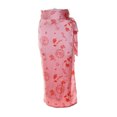 Omlottkjol (Rosa, Röd) från Never Fully Dressed Elastan, Polyester