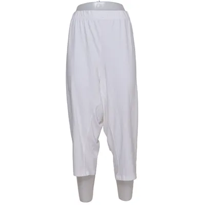 Three-quarter pants (White) from Pure by Ulla Popken Elastane, Organic cotton