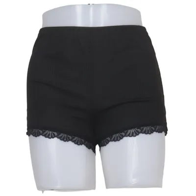 Pajama shorts (Black) from Romwe Elastane, Polyester