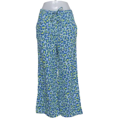 Pantalon patte d'éléphant (Bleu, Jaune) de Gina Coton
