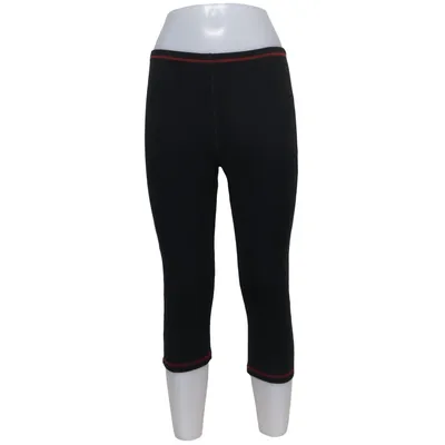 Sports tights (Black) from Stinna Cotton, Merino wool, Polyamide