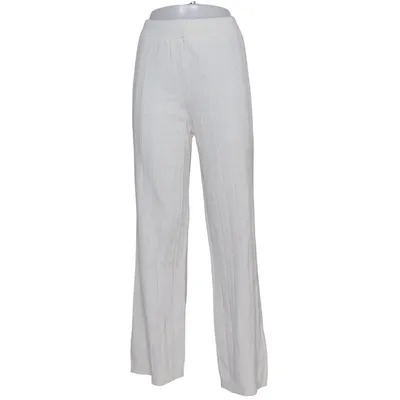 Pantalon patte d'éléphant (Blanc) de Trendyol Acrylique