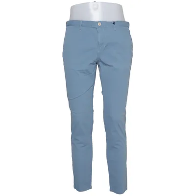 Chinos (Blauw) van Alberto Katoen, Elastaan, Lyocell