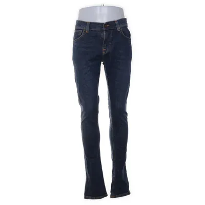 Spijkerbroek (Blauw) van Nudie Jeans Katoen, Elastaan