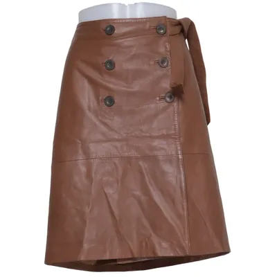 Jupe en cuir (Marron) de Hoss Intropia Acétate, Cuir